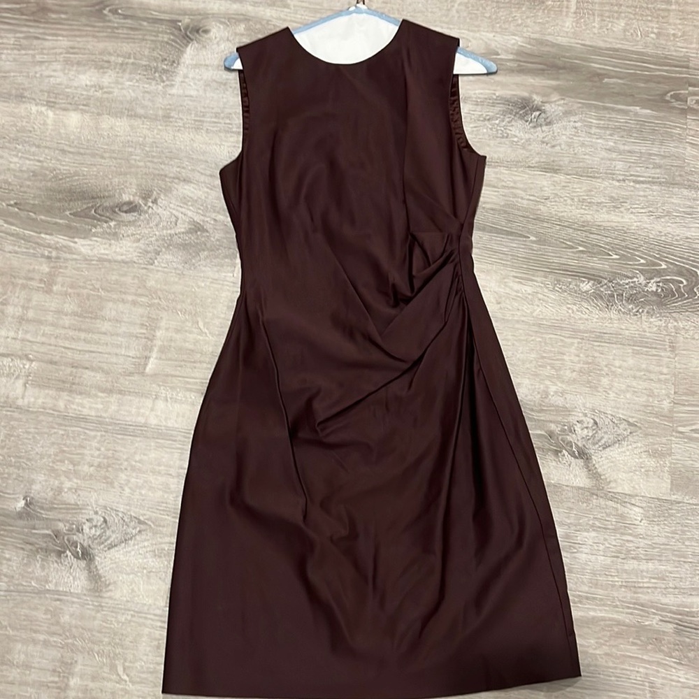 Theory wool sleeveless shift dress.